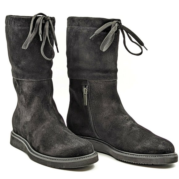 Aquatalia shearling top lined boots
